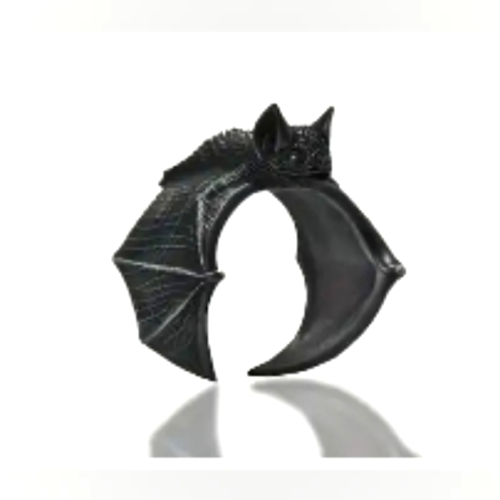 Black Bat Adjustable Ring